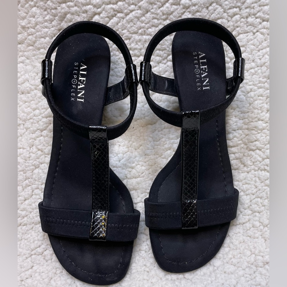 Alfani Black Sandals, size 6.5